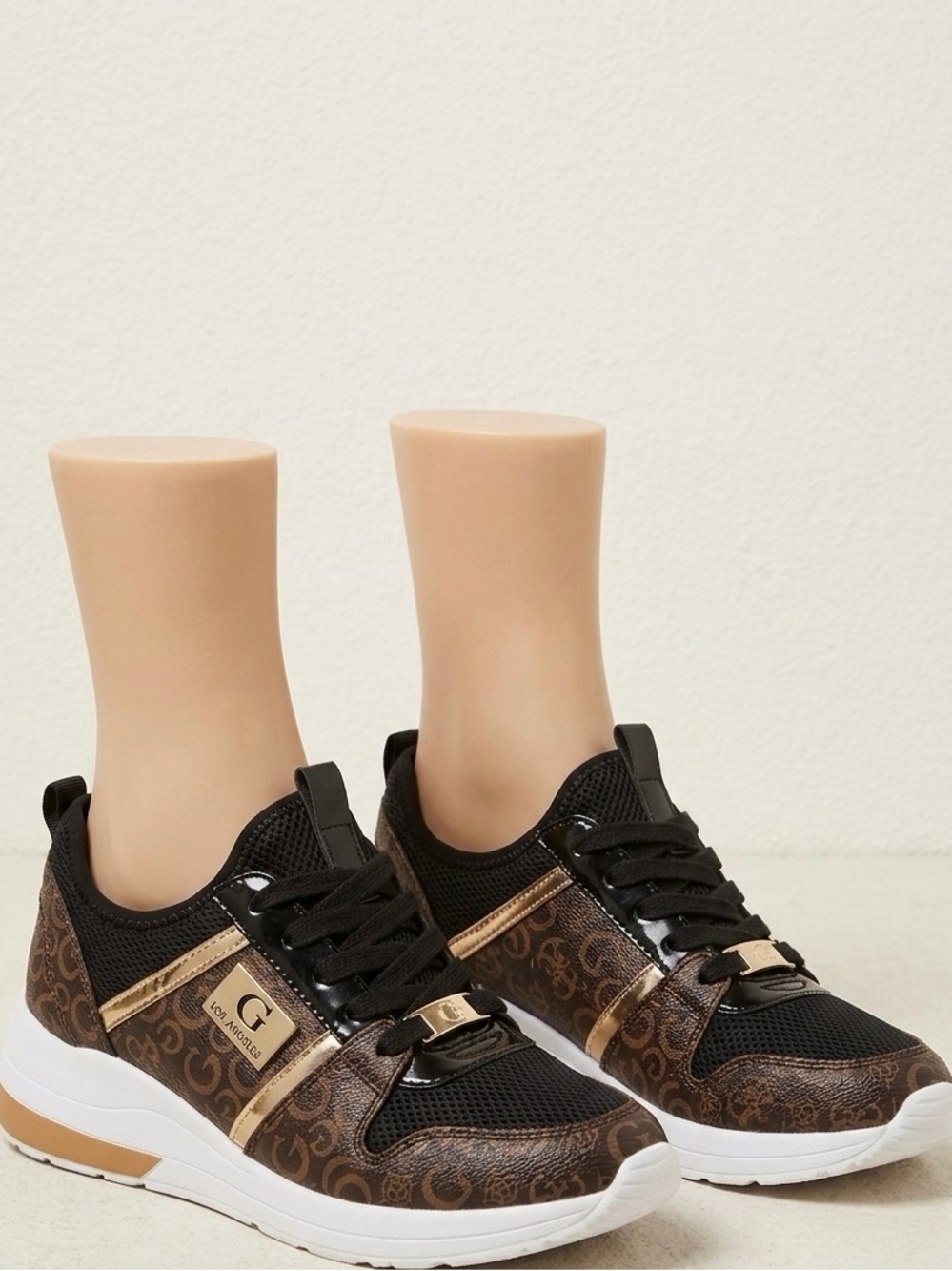 Stylish Brown & Black Platform Sneakers